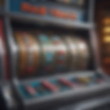 Big Payback Slot Machine Details Close-up view of a Big Payback slot machine