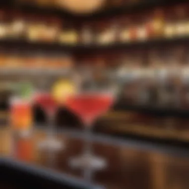 Artisanal Cocktails at Cosmopolitan Artfully crafted cocktails served at the Cosmopolitan club bar