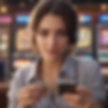 User Experience in Free Slots Gaming A user enjoying gameplay on a mobile device with free slots