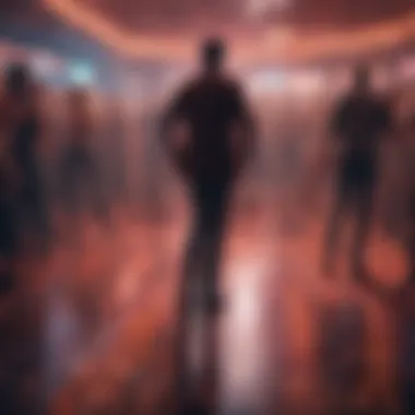Euphoric Dance Floor Experience in Las Vegas Crowd dancing energetically on the dance floor