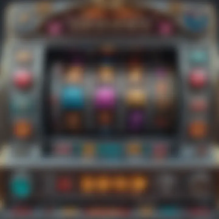 An engaging close-up of a virtual slot machine with colorful symbols