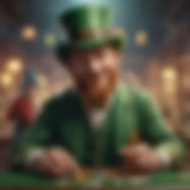 Artistic representation of the themes and symbols associated with the Lucky Leprechaun slot game