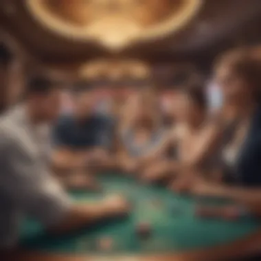 A vibrant community of players engaging in live social casino experiences