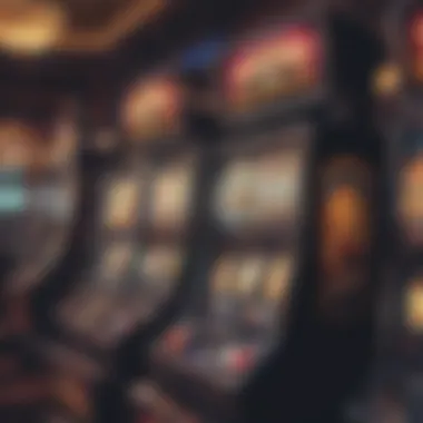 Vibrant slot machine at Hustler Casino