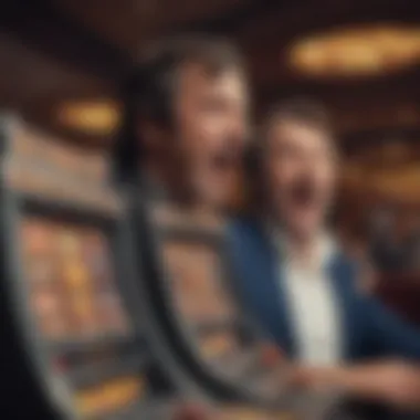 Thrill of Winning on the Monty Python Machine Player experiencing the thrill of a win