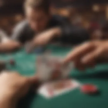 Virtual poker table showcasing Texas Hold'em gameplay