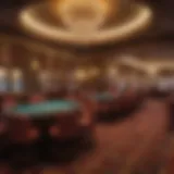 Elegant VIP casino lounge ambiance