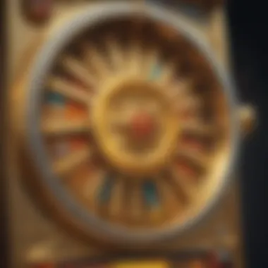 Visual representation of the Wheel of Gold slot machine interface